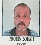 Probin Borah, Cook